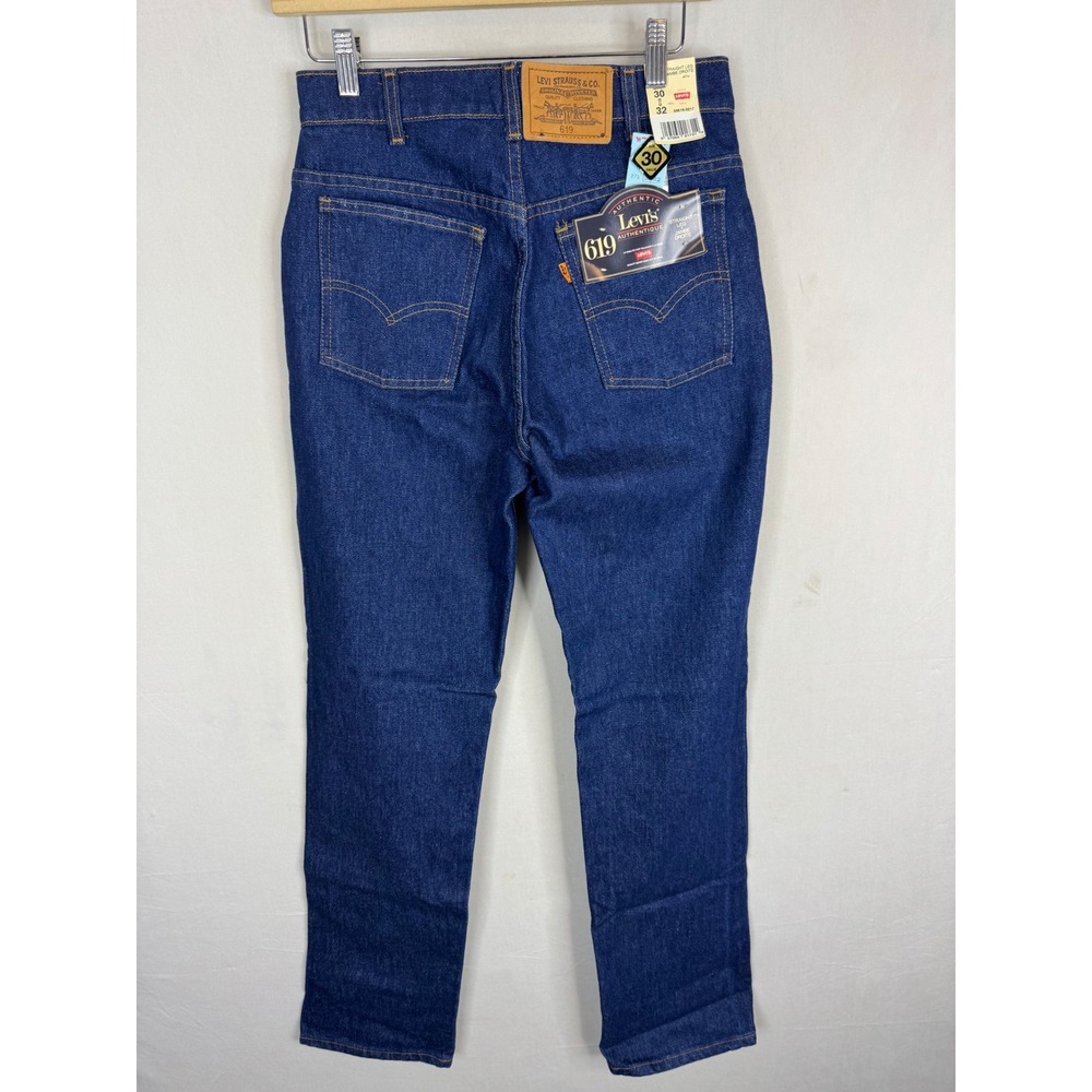 Vintage Levis 619 Mens Straight Jeans Orange Tab Canada 30x32 Deadstock NWT